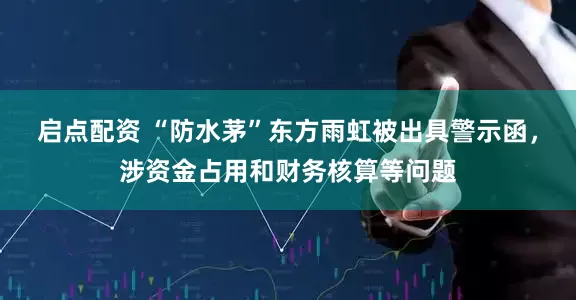 启点配资 “防水茅”东方雨虹被出具警示函，涉资金占用和财务核算等问题
